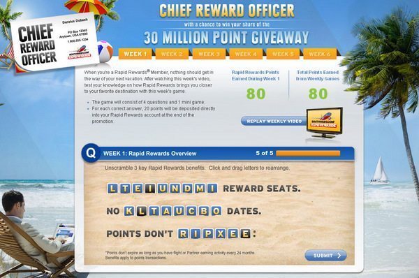Southwest Chief Reward Officer -1