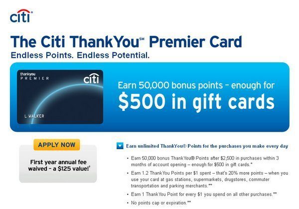 Citibank My Thank You Points