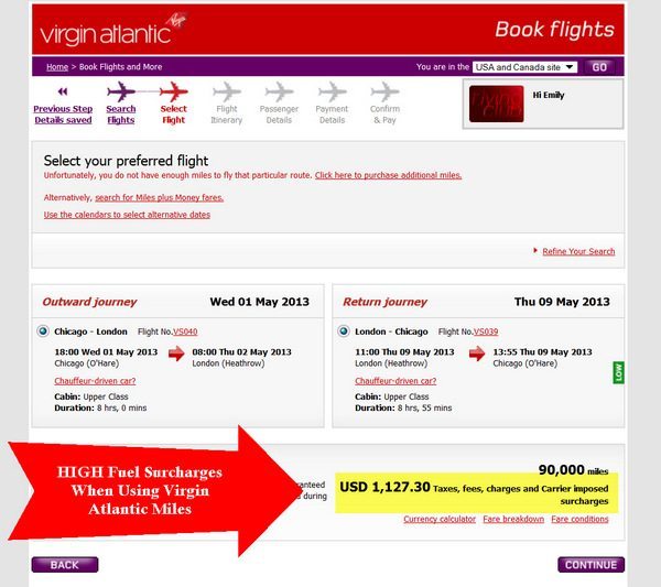 Virgin Atlantic American Express Card Uk