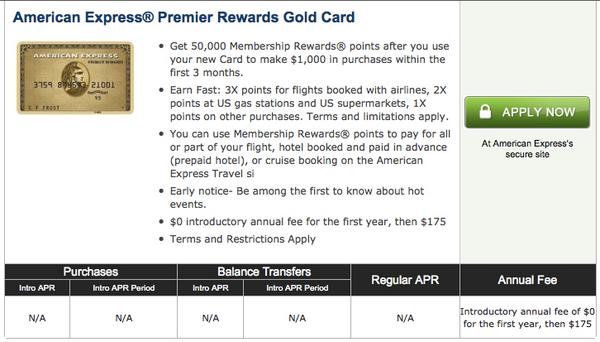 50,000 Points American Express Premier Rewards Gold Available To Some 50,000 Points American Express Premier Rewards Gold Available To Some