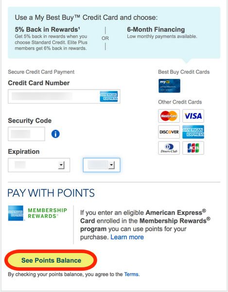 How do you check your American Express reward points balance?