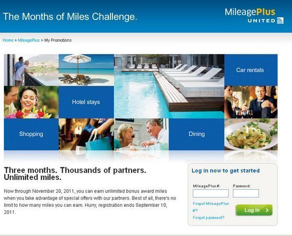Months Of Miles Challenge - United 1 Months Of Miles Challenge - United 1