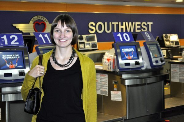 Southwest Trip Report - Emily at the airport Southwest Trip Report - Emily at the airport