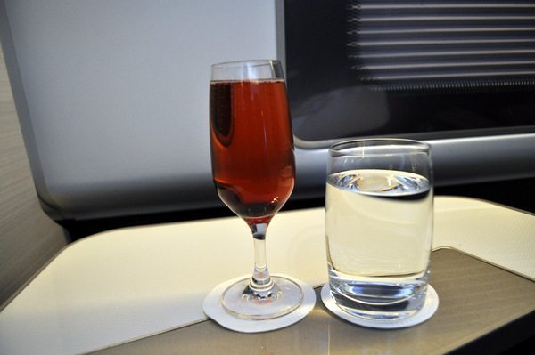 British Airways First Class Review - Kir Royale