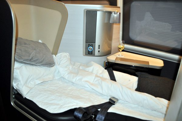 British Airways First Class Review - Bed