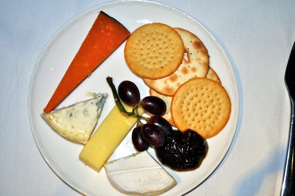 British Airways First Class Review - Cheese