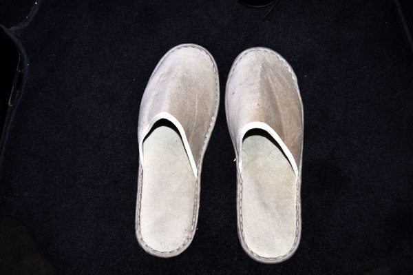 British Airways First Class Review - Slippers