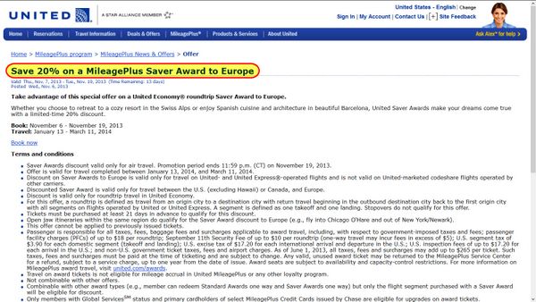 United Discounted Award Travel United Discounted Award Travel