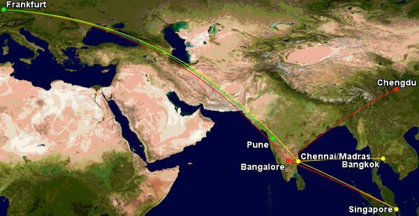 United Miles To India