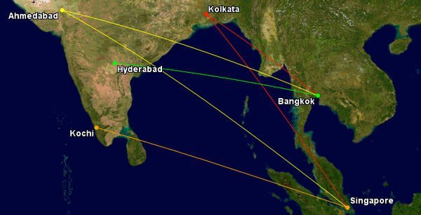 United Miles To India