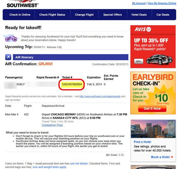 Southwest Companion Pass Booking 6