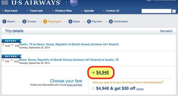 5 Days Only: US Airways 100% Bonus On Shared Miles!
