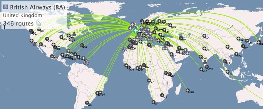 British Airways Destinations Wikipedia