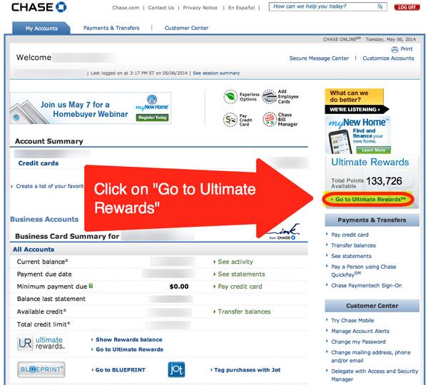 How to Transfer Chase Ultimate Rewards Points Earned From