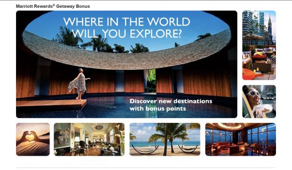 Earn Up to 25,000 Points with Marriott Getaway Bonus