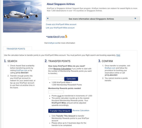 New Chase Ultimate Rewards Partner: Singapore Airlines