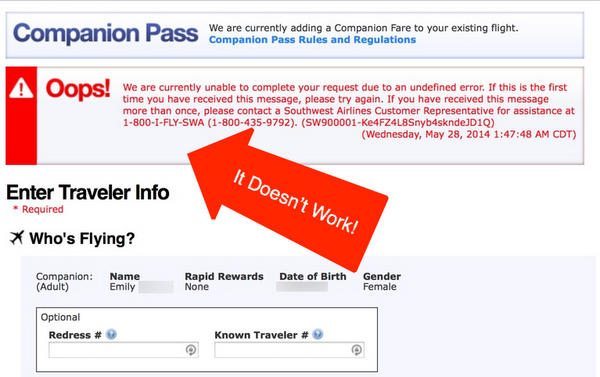 Can You Add A Companion On Southwest After Your Pass Expires?