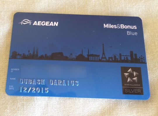 Star Alliance Gold Status Aegean Airlines