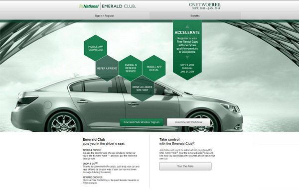 National Car Rental Launches OneTwo Free Promotion