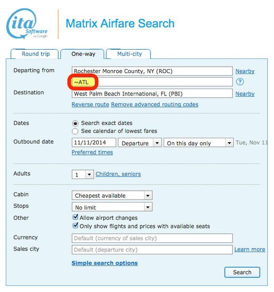 Search For Cheap Airfare Like A Pro Part 4 ITA Matrix Advanced Routing Codes