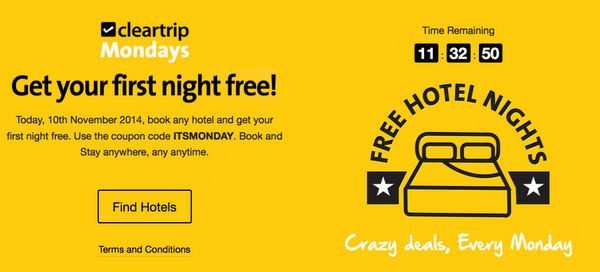 Today Only Get 1 Night Free On Hotel Stays Of 2 Nights Or More With ClearTrip