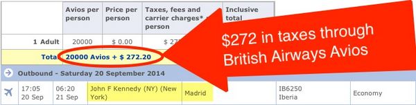 British Airways Avios Part 3 Taxes And Fees
