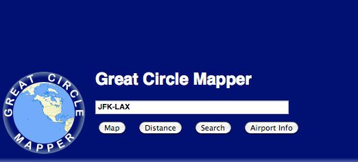 Quickly Find Flight Distance Duration With Great Circle Mapper