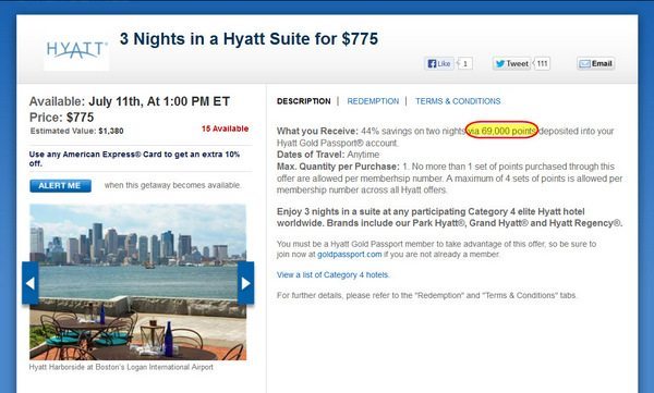 Daily Getaways Week 5 Purchase Hyatt Gold Passport Points