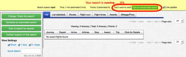 Save Time Searching For Award Seats With Award Nexus