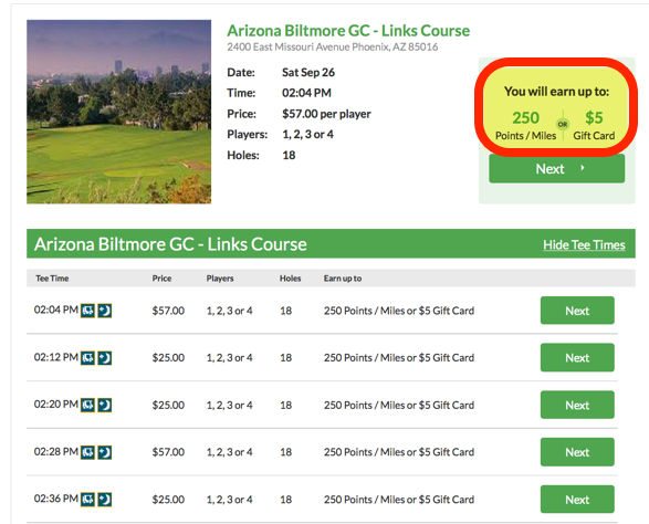 3,000 American Airlines For 1st Tee Time Booked With Golfmiles