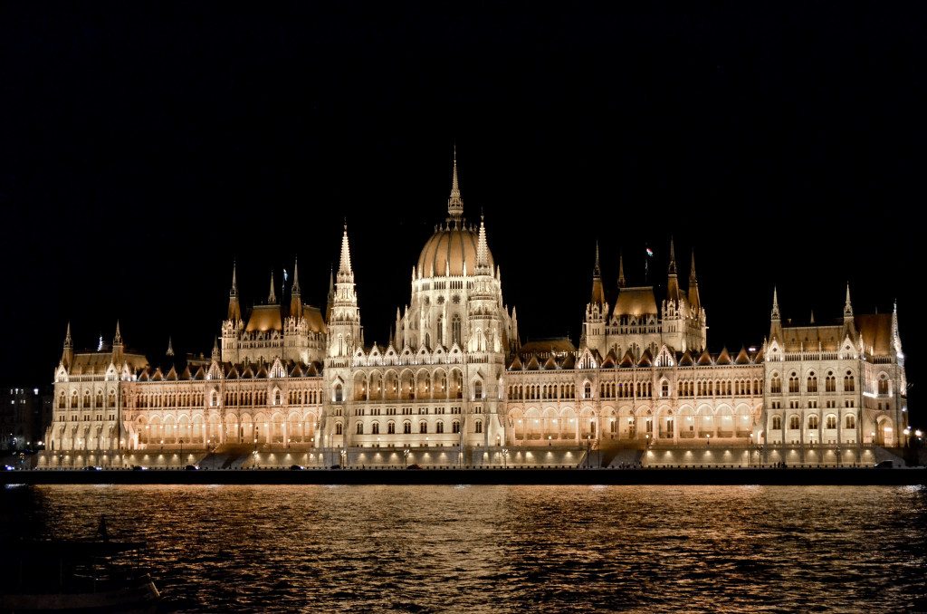 Seeing the parliament building all lit up in Budapest, Hungary was a highlight along with visiting the Szechenyi Baths, another famous destination in Budapest.