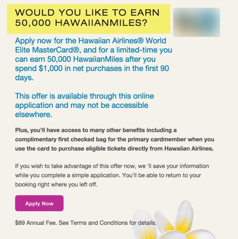 Fly To Hawaii Earn 50,000 Miles With The Hawaiian Airlines Card