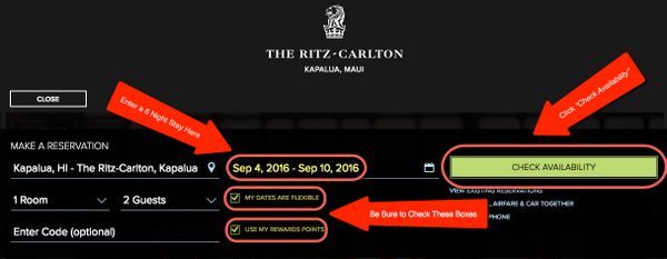 How To Find Award Nights Using The Complimentary Certificates From The Ritz Carlton Card