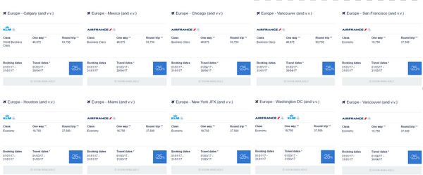 Flying Blue Discounted Awards Released Early 9 Cities To Europe For 25 Off