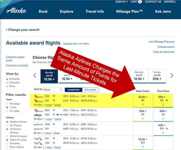 Book Virgin America Awards With Alaska Airlines Miles