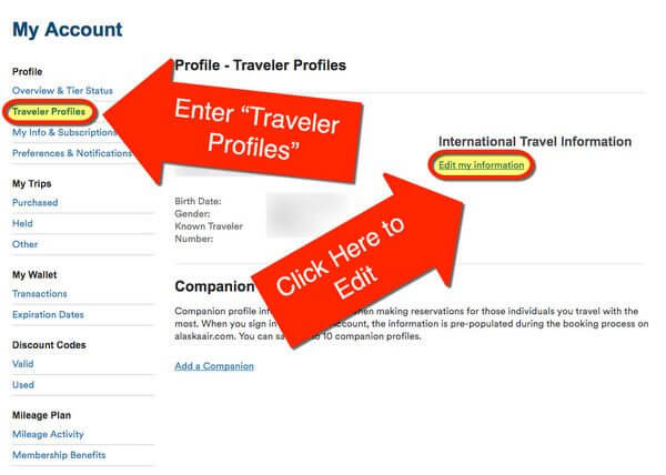 How To Add Your Known Traveler Number