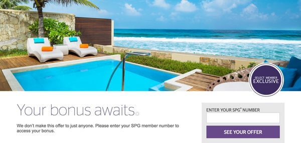 Starwood Member Exclusive Promotion