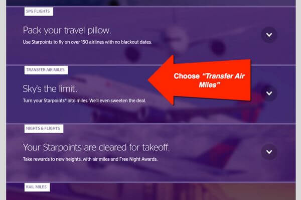 Starwood Points For Domestic Flights