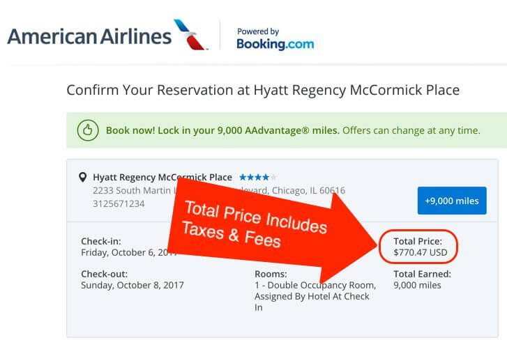 Booking.com American Airlines Miles