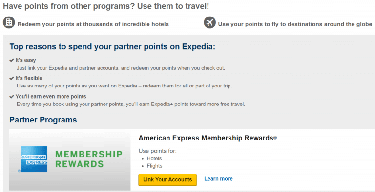 Discounted Expedia Flights Using American Express Membership Rewards Points