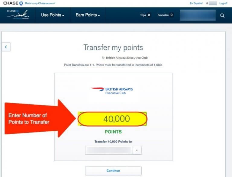 Step By Step How To Transfer Chase Points To British Airways
