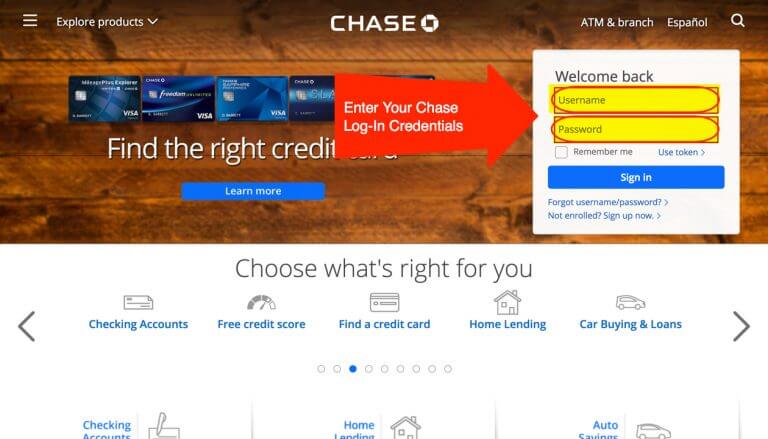 report travel on chase app