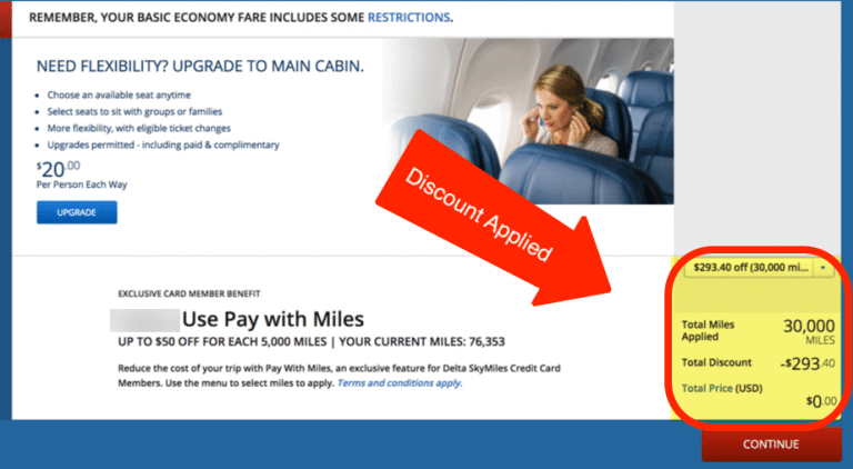 Delta Pay With Miles