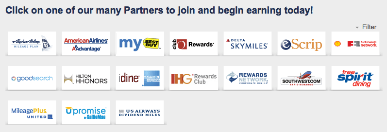 Register Your Credit Card and Automatically Earn Points at 1 Partner of Your Choice