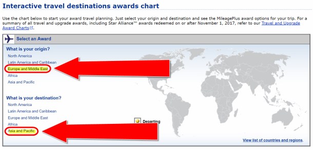 United Airlines Award Chart | Million Mile Secrets