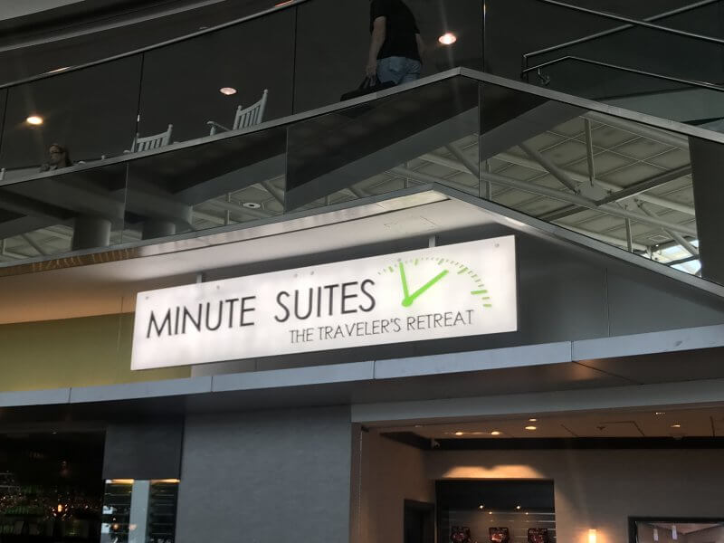 You Can't Miss The Minute Suites Sign