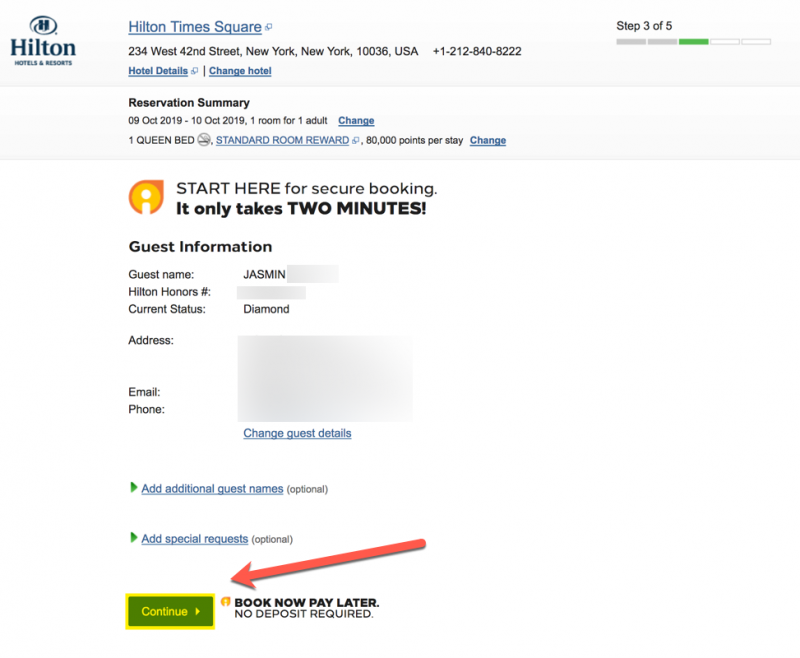 How to use Hilton Honors points