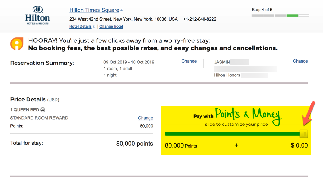 How to use Hilton Honors points