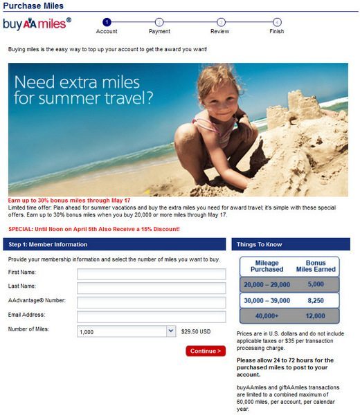 AAdvantage Bonus