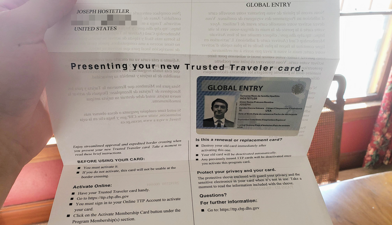 travel cards that pay for global entry